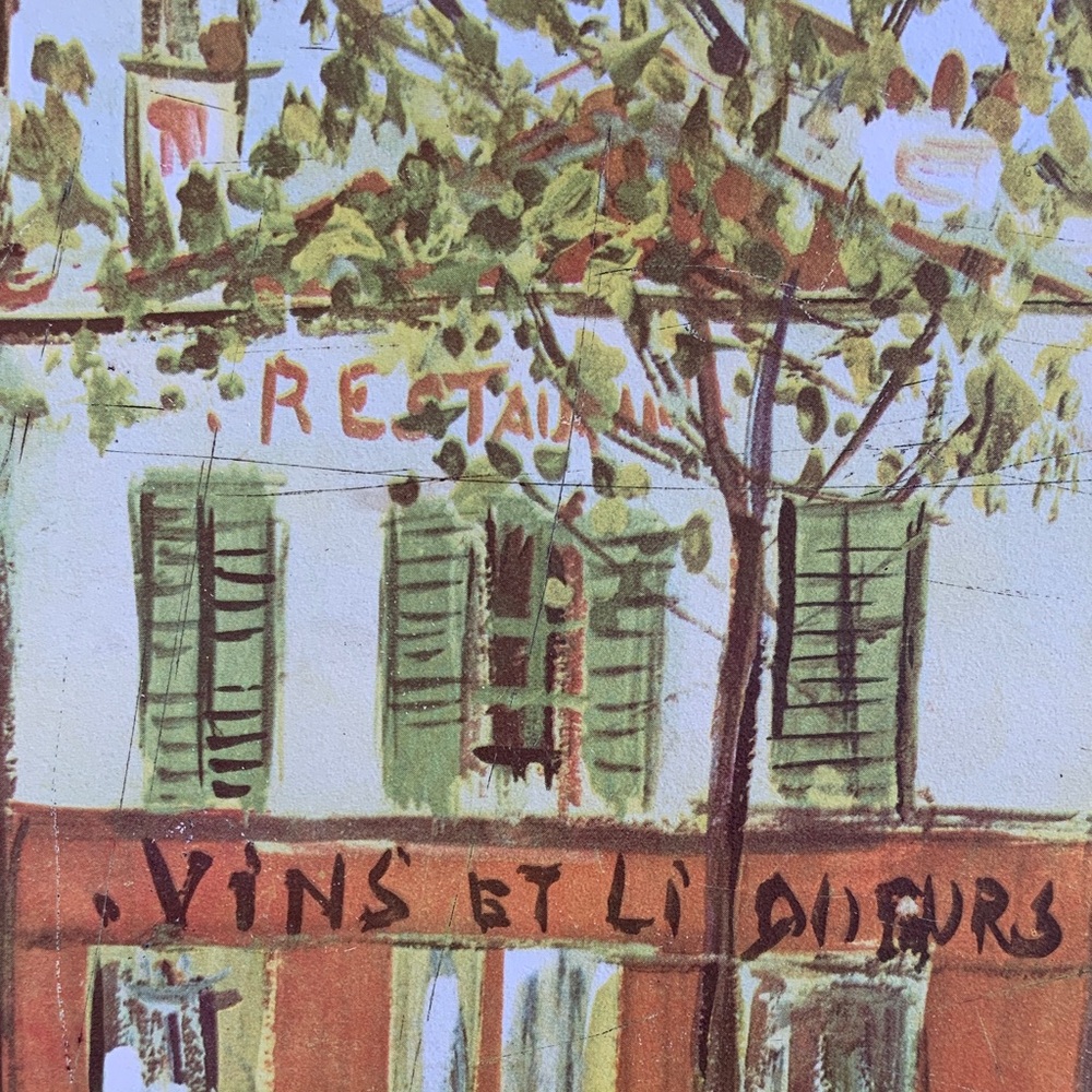 Vintage Scenic Art Plate “Petite Cafe” by Maurice Utrillo - Picture 7 of 9